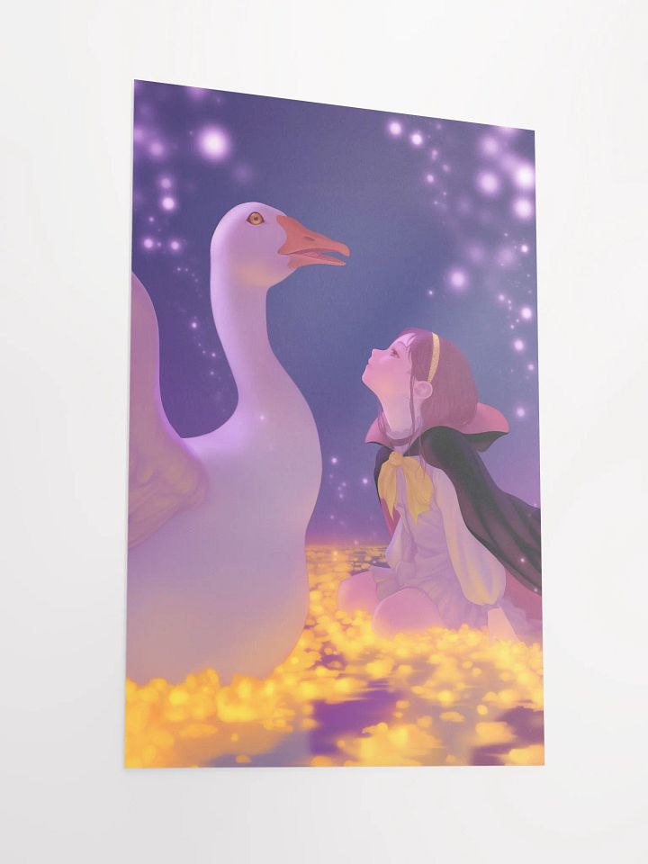 Whimsical Goose and Girl Poster product image (2)