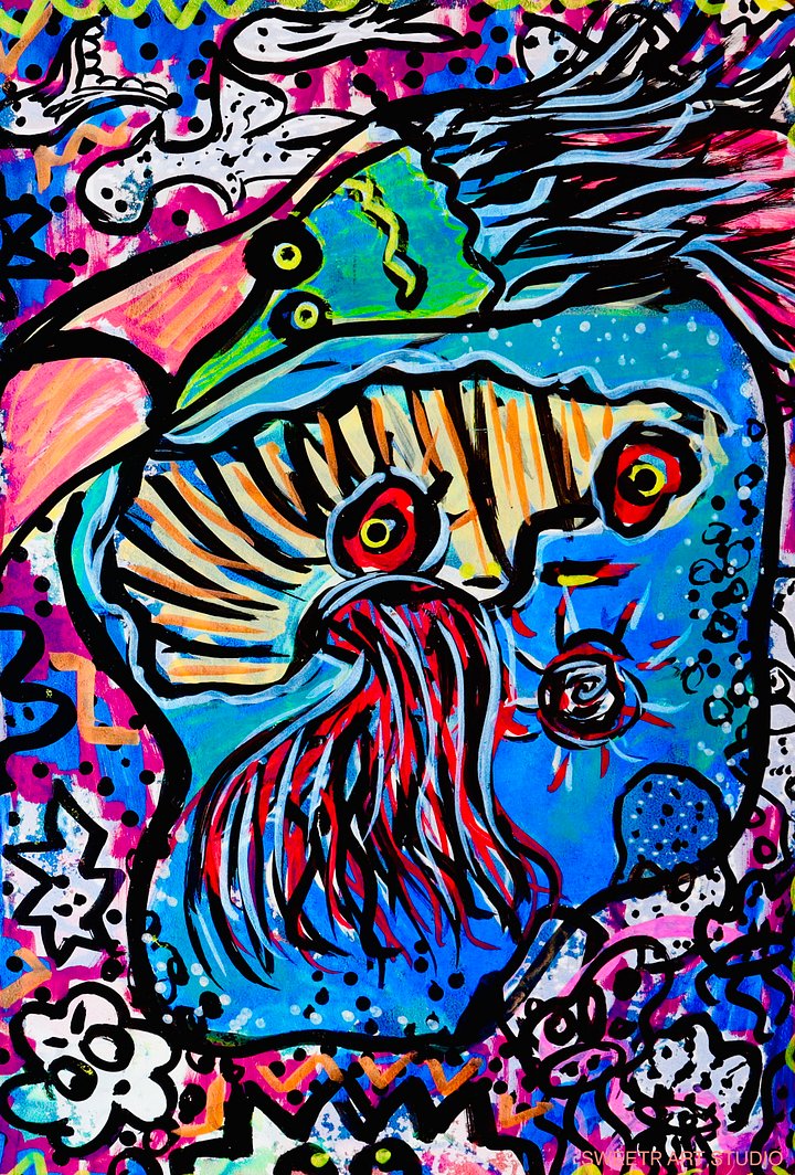 Calamari X Squidi | Art Print product image (1)