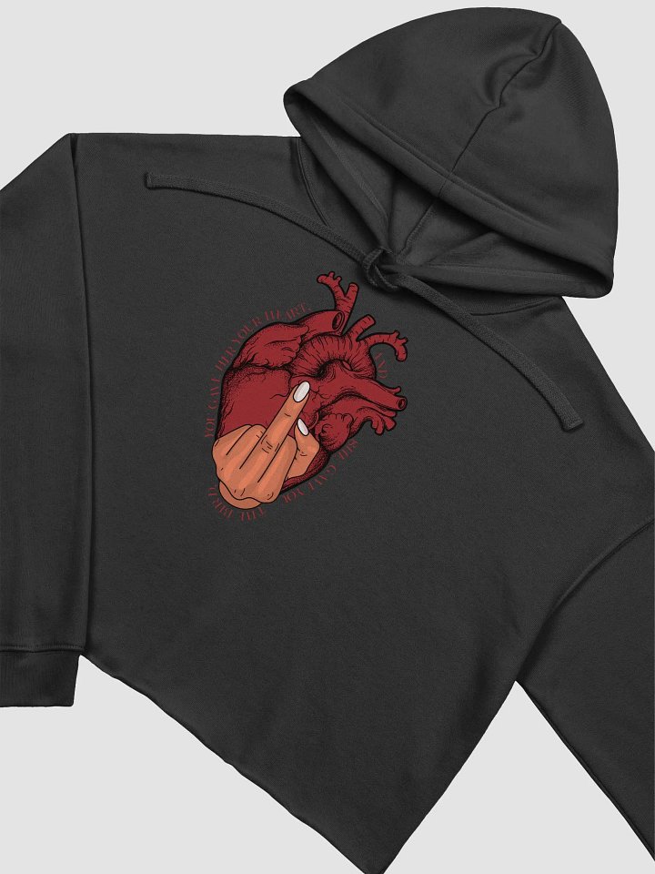 You Gave Her Your Heart Crop Hoodie product image (1)