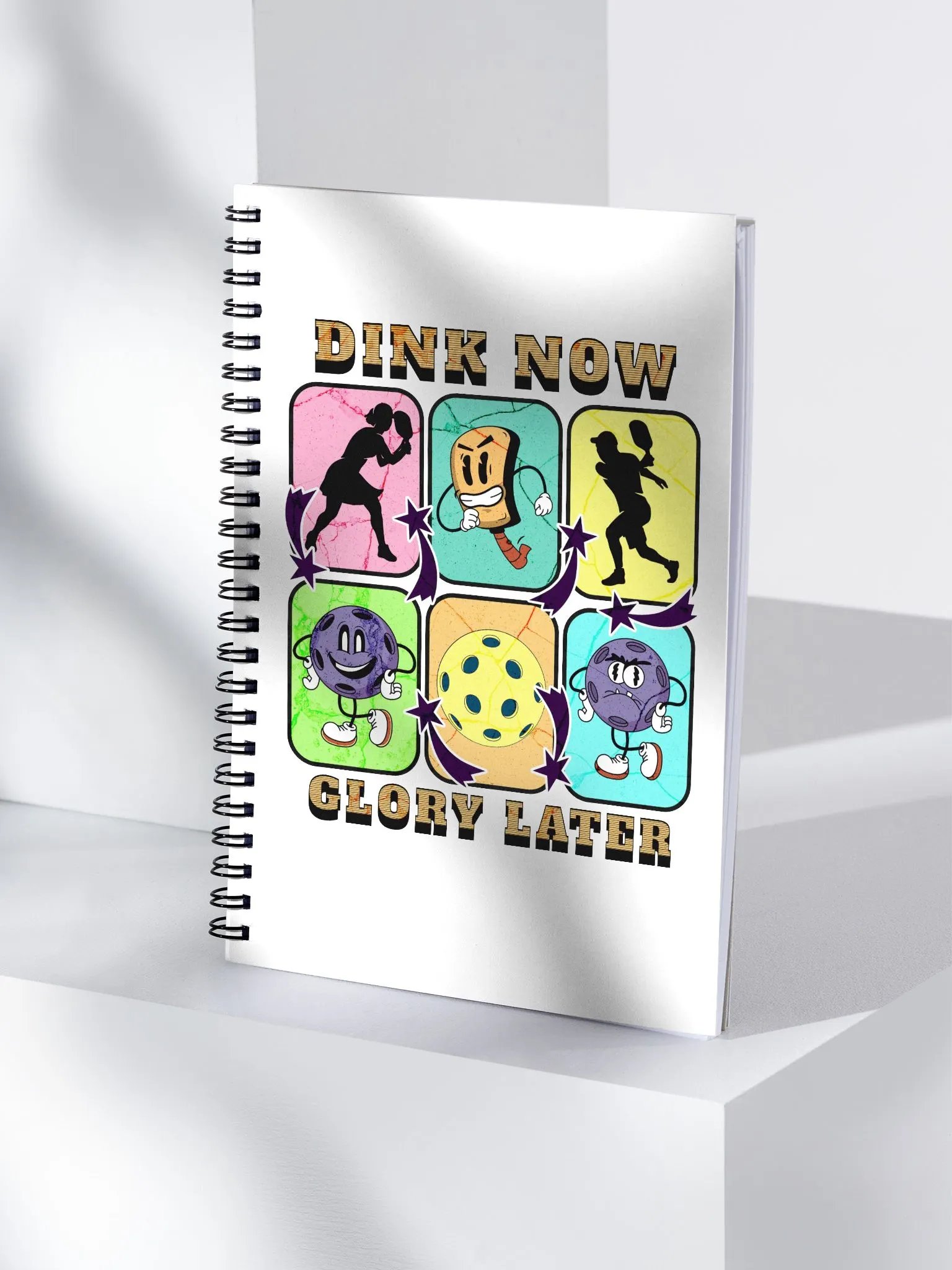 Dink Now Glory Later Pickleball Spiral Notebook product image (3)