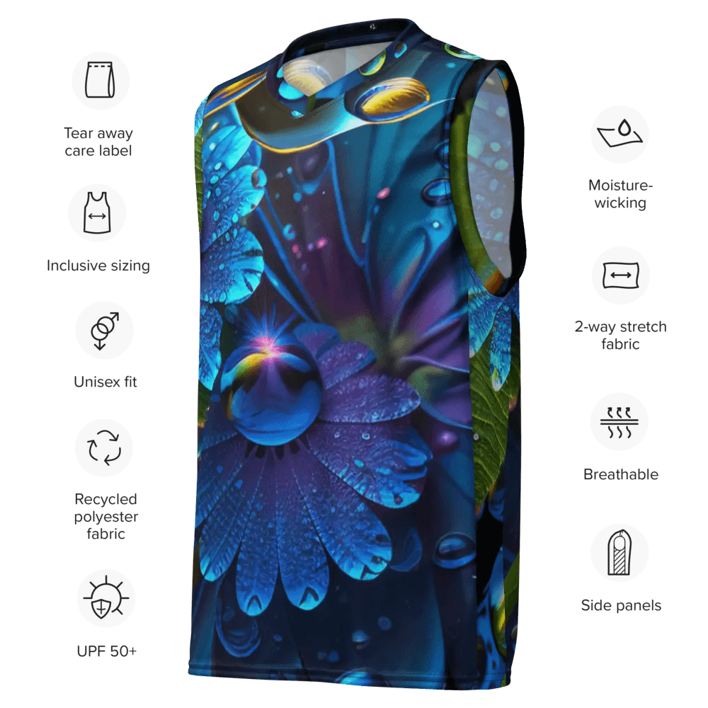Kawaiikitten Exclusive Premium DewDrop Basketball Sports Sleeveless Jersey product image (8)