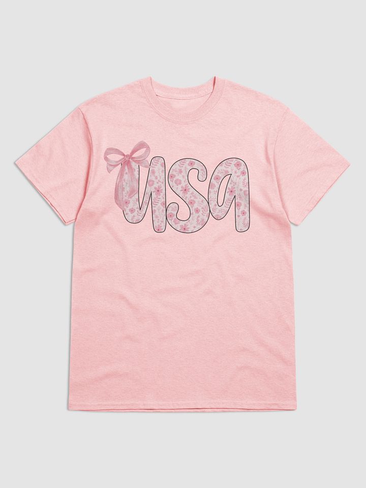 Floral USA Pink T-Shirt product image (1)