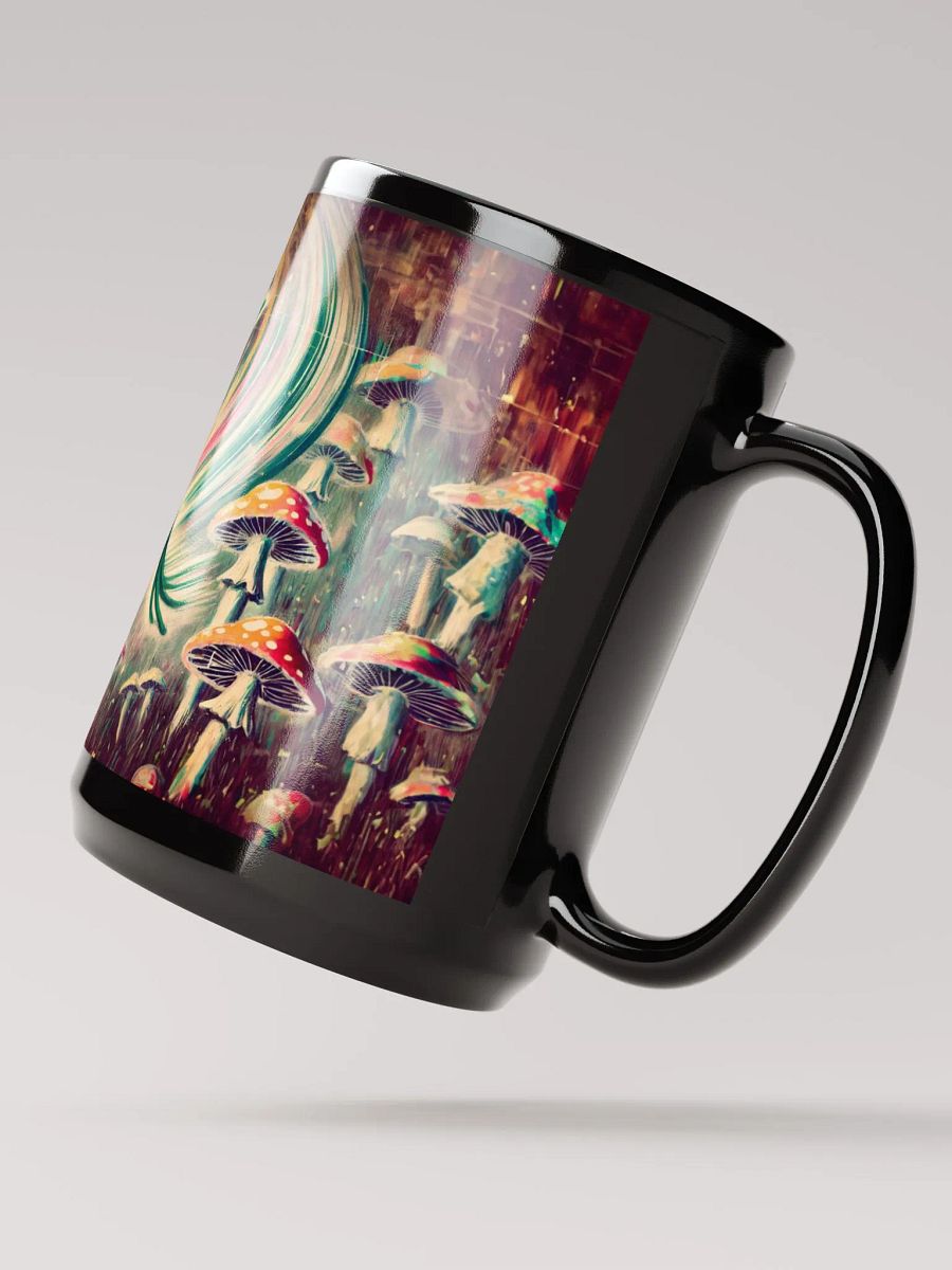 Frog Fairy Coffee Cup - 15 oz Black Glossy Mug product image (3)