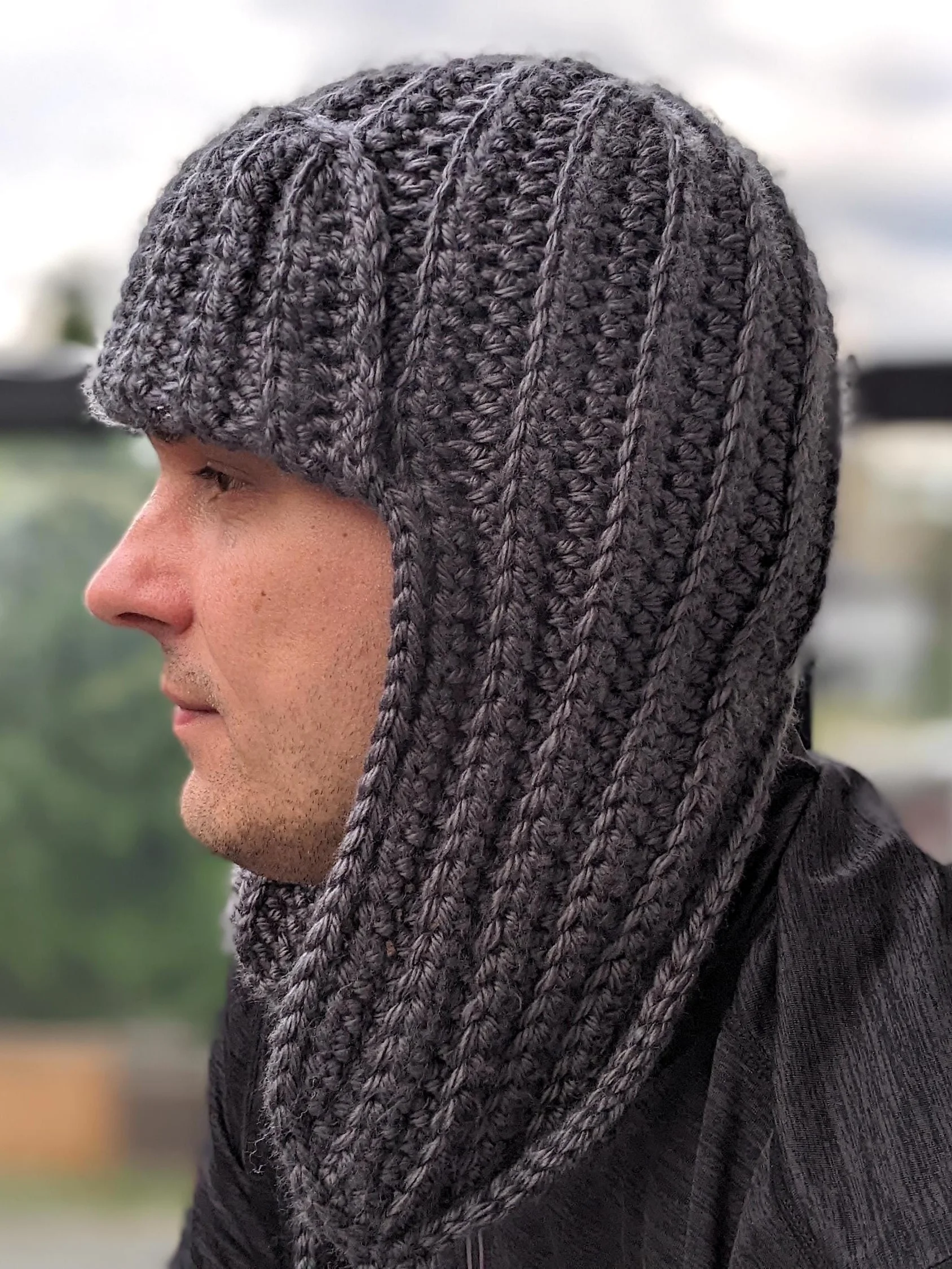 Crochet Trapper Hat Pattern for Men & Women (Unisex) product image (1)