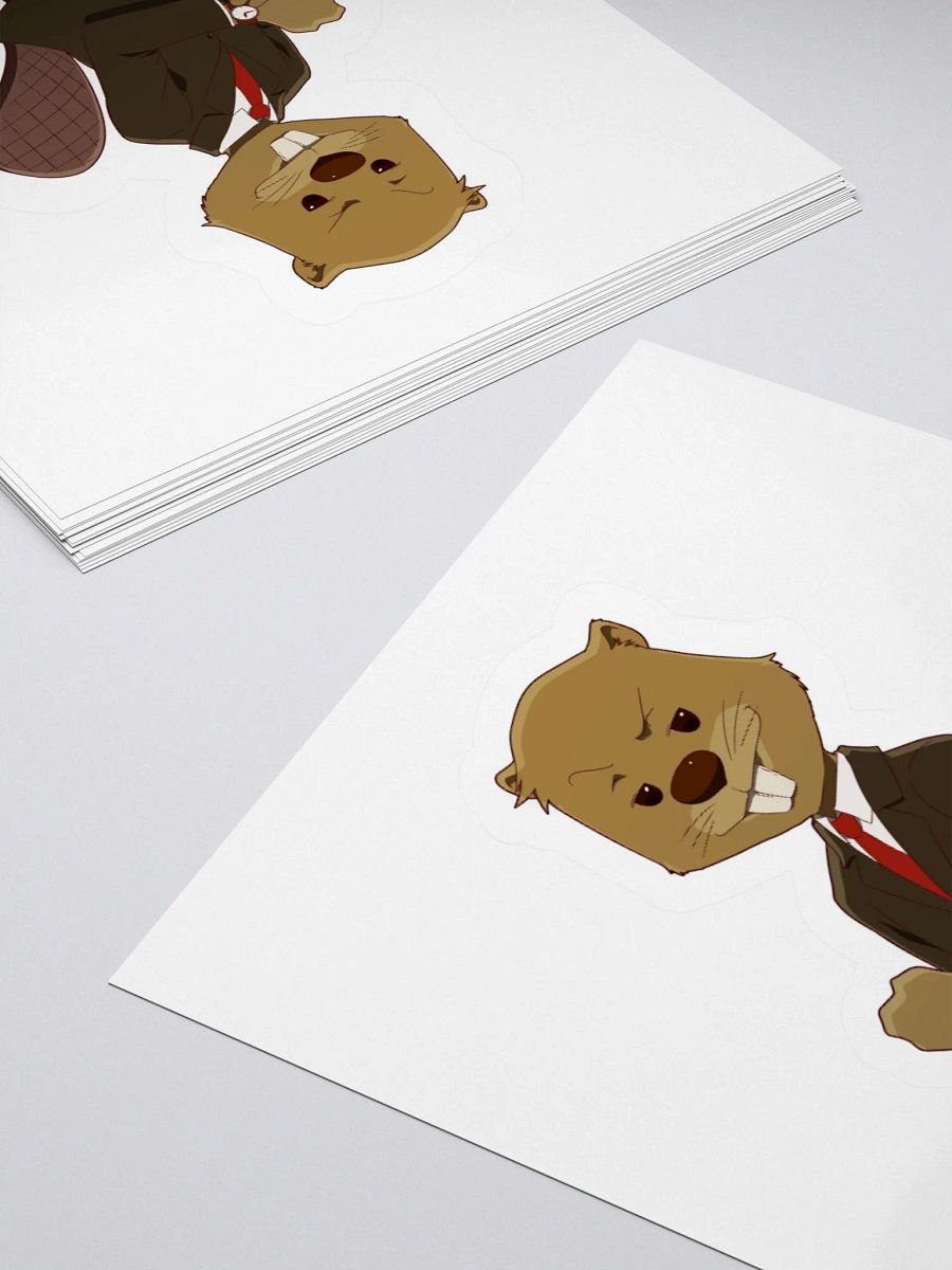 Beaver In Suit Sticker product image (4)