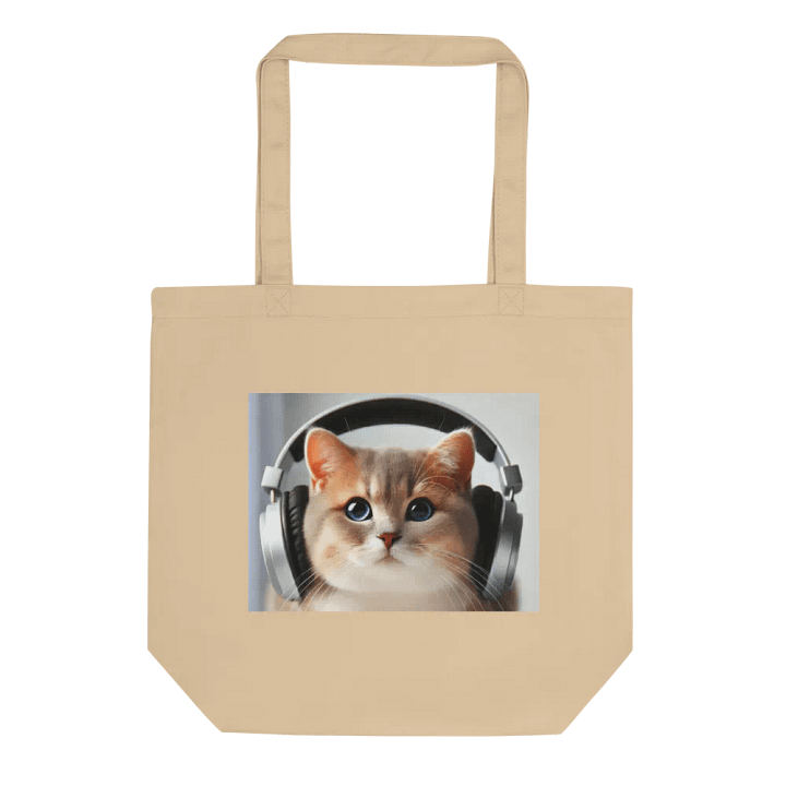 Purrfect Groove Cat Tote Bag product image (1)