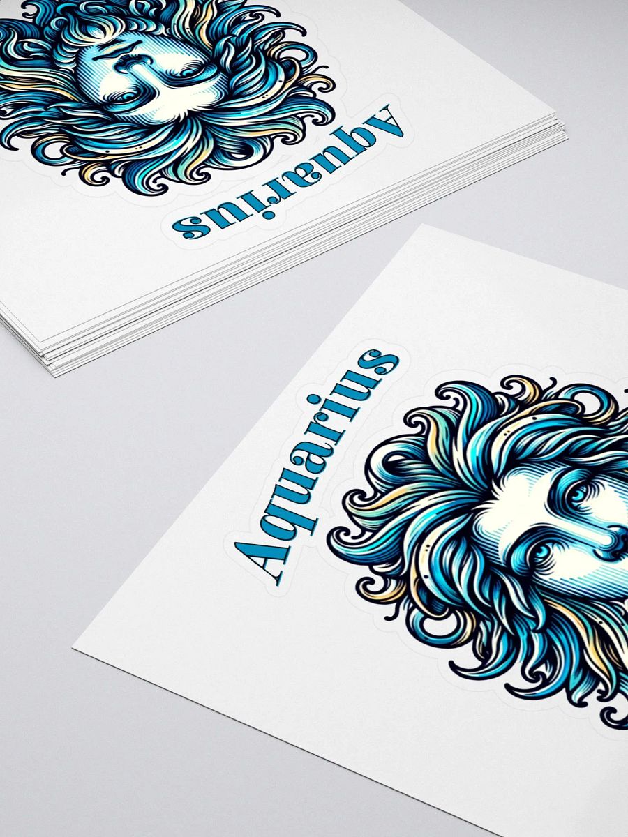 Zodiac Sign Aquarius Energy Sticker product image (4)