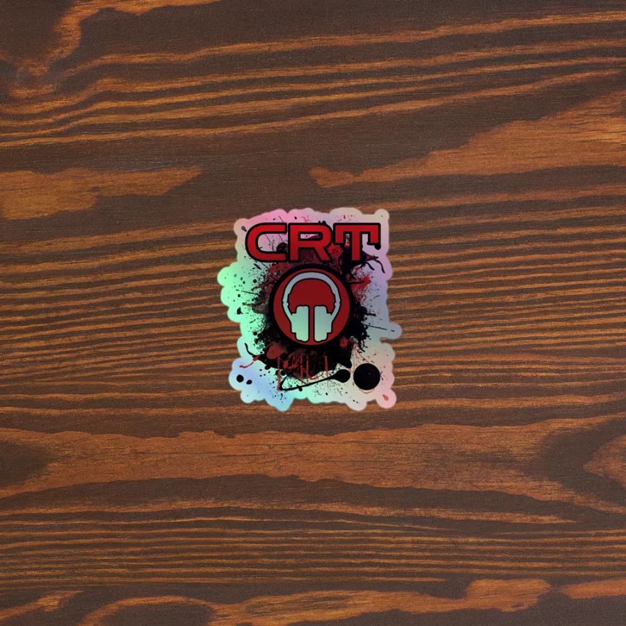 CRT Paint Splatter Holographic Sticker product image (3)