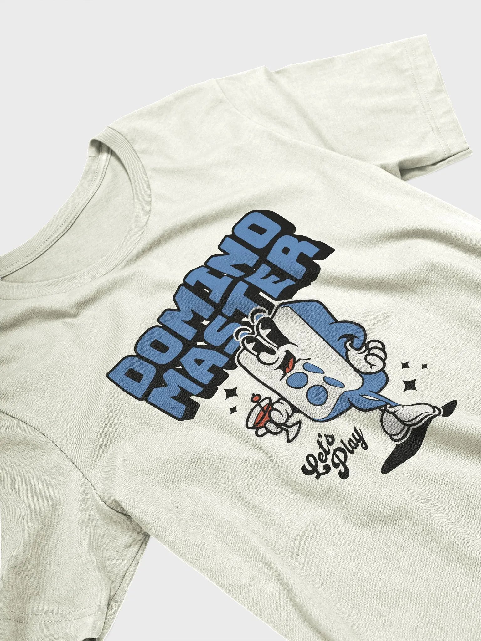 Domino master retro dice T-shirt, funny gamble retro Tee product image (3)