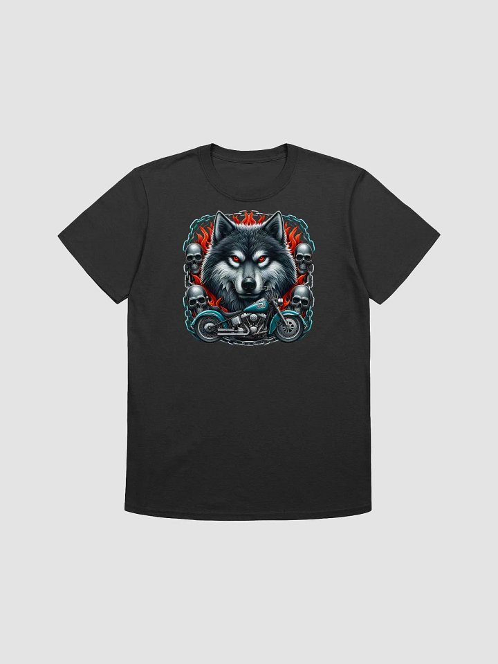 Legendary Bikers Wolf Graphic T-Shirt #36 product image (1)