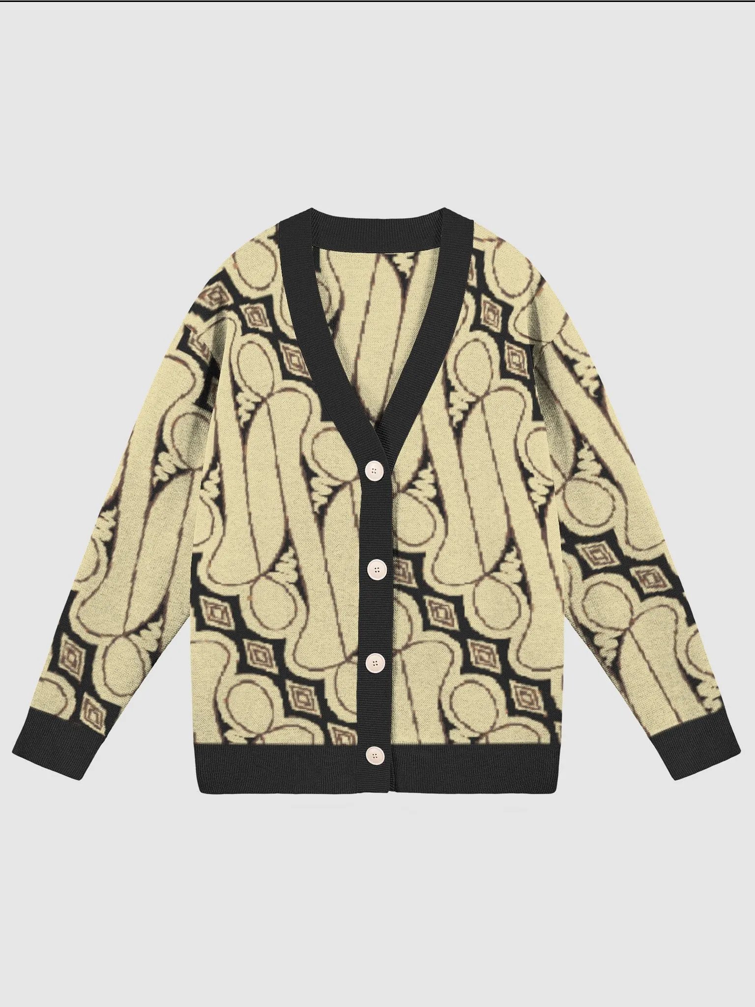 Batik Parang Rusak Knitted Classic Cardigan product image (1)