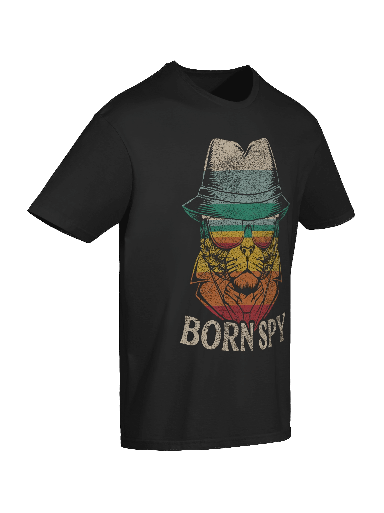 Born Spy Retro Cat T-Shirt product image (58)