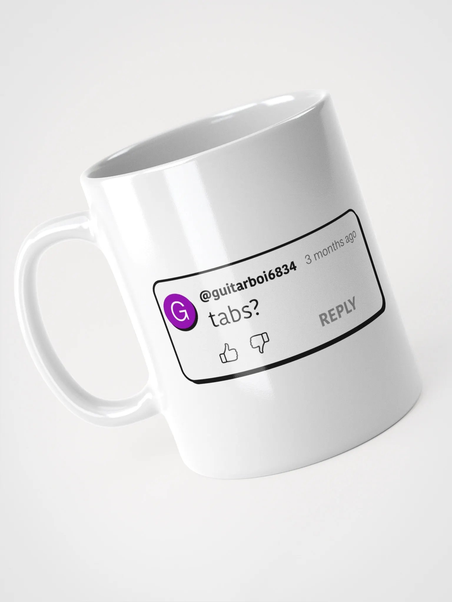 YouTube comment - tabs? - Mug product image (4)