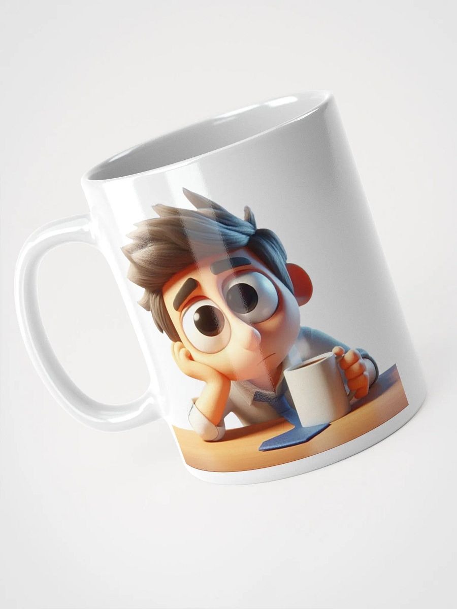 Bored Office Worker #Statement Glossy Mug - White product image (9)