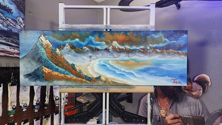 The Forgotten Cove - (Original) 12x36 Canvas product image (2)