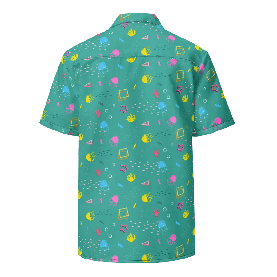 Shifty Seas pattern button down shirt product image (4)