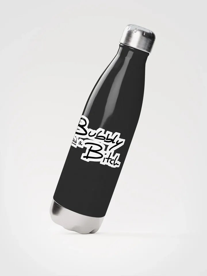 Bubbly and a B*tch (bubble design) stainless steel water bottle product image (1)