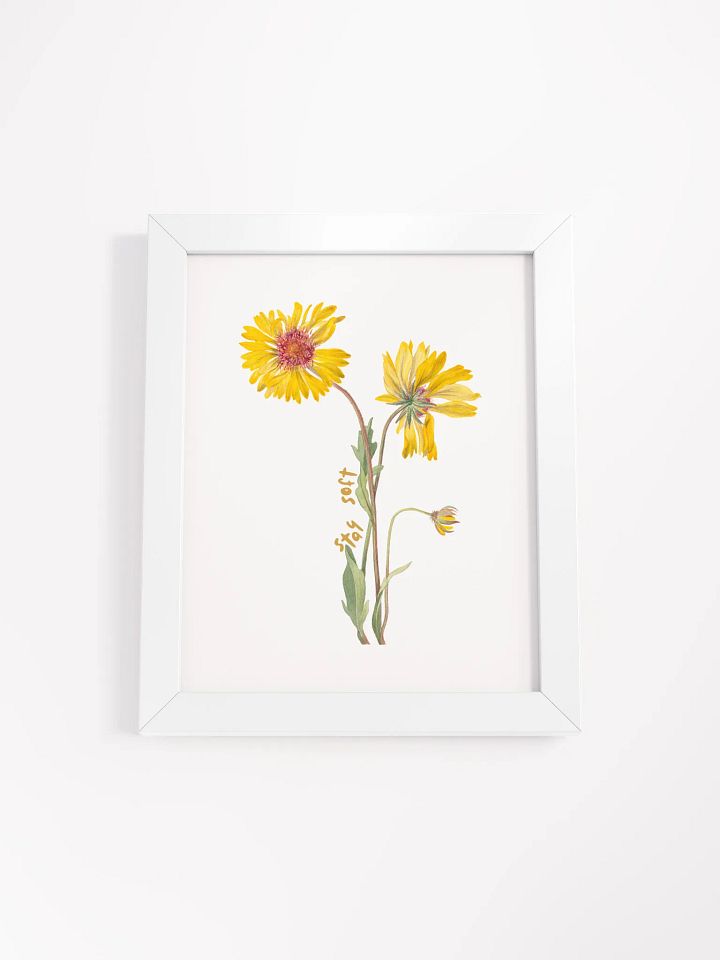 Stay Soft | Yellow Flower Botanical Wall Art product image (6)