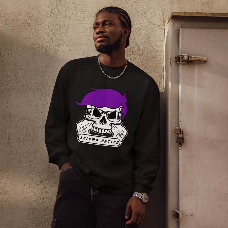 Enigma Nation AS Colour Unisex Premium Heavyweight Long Sleeve Shirt product image (2)