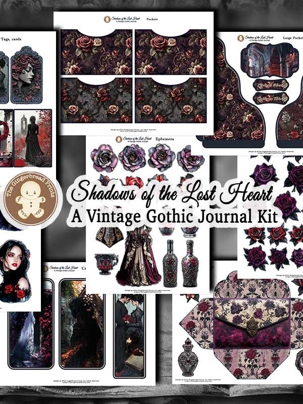 Shadows of the Lost Heart Journal+Ephemera Jumbo Kit Digital Download product image (7)