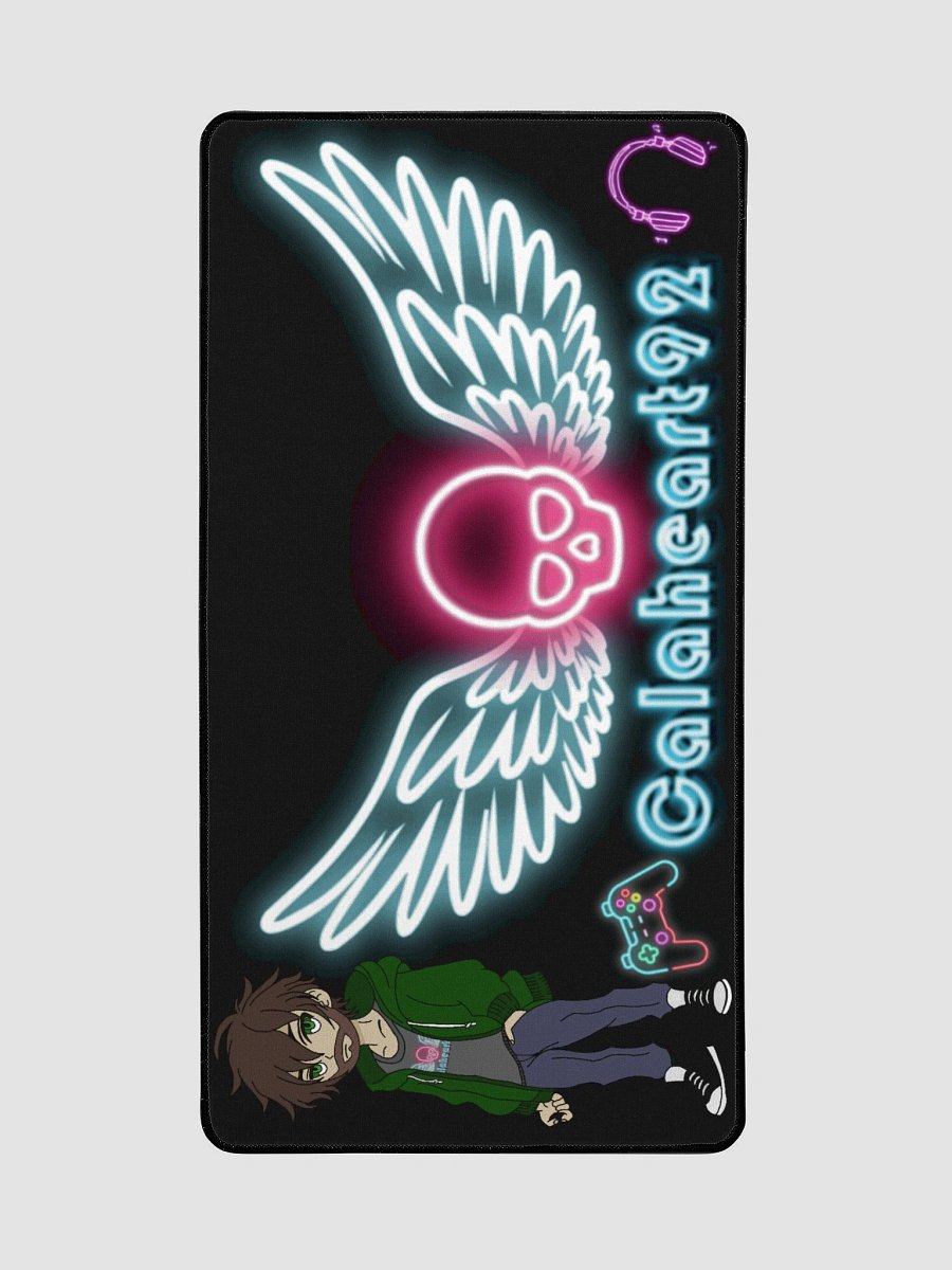 calaheart neon logo desk mat product image (2)