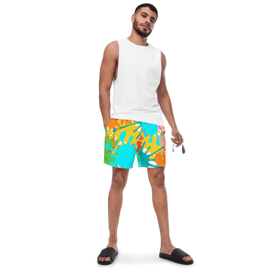JustCabrian Splat! Print Swim Trunks product image (11)