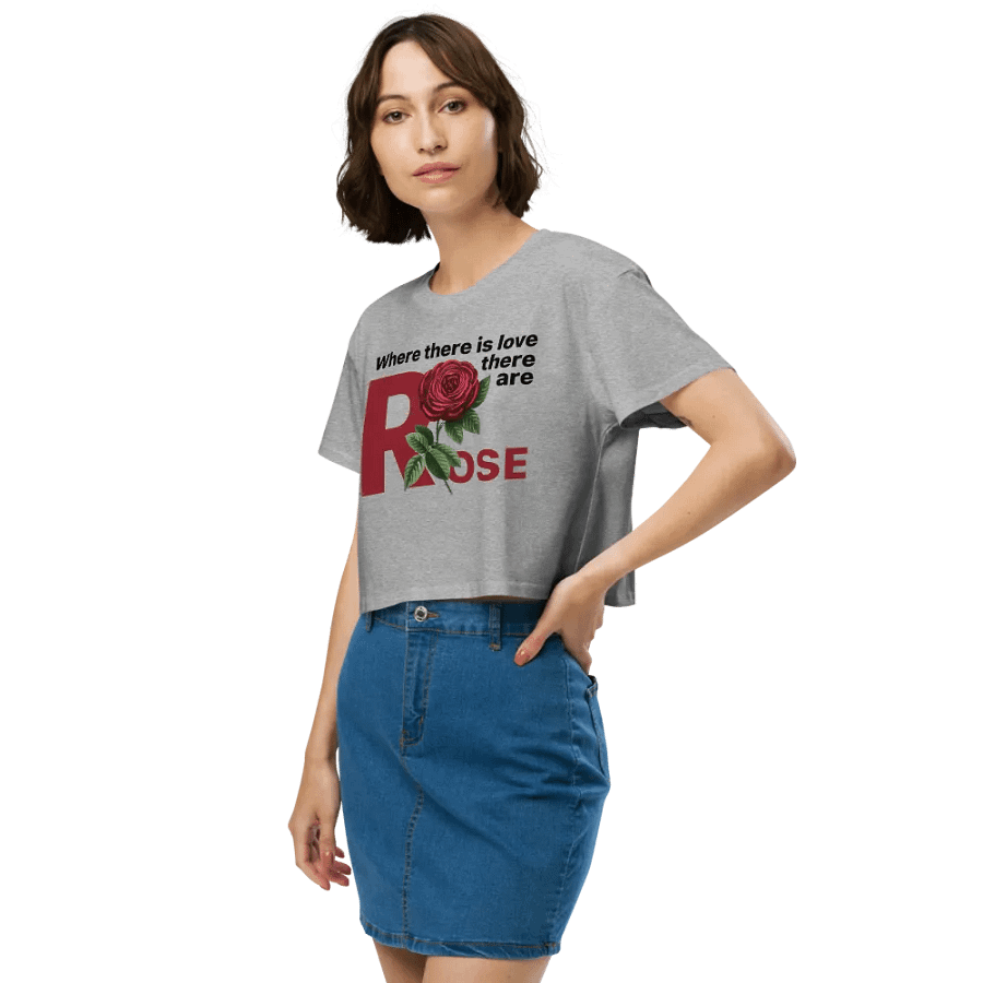 BUIII: Where there is love, there are rose Crop Tops product image (4)