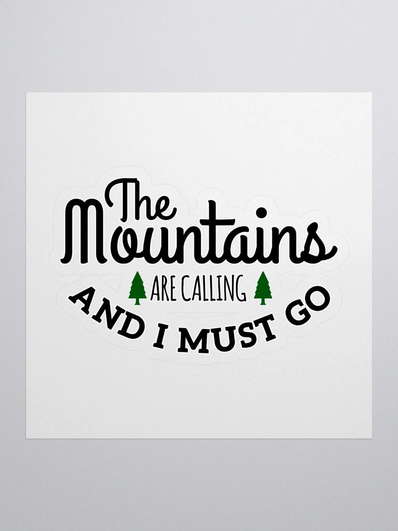 Mountain Calling Kiss Cut Stickers