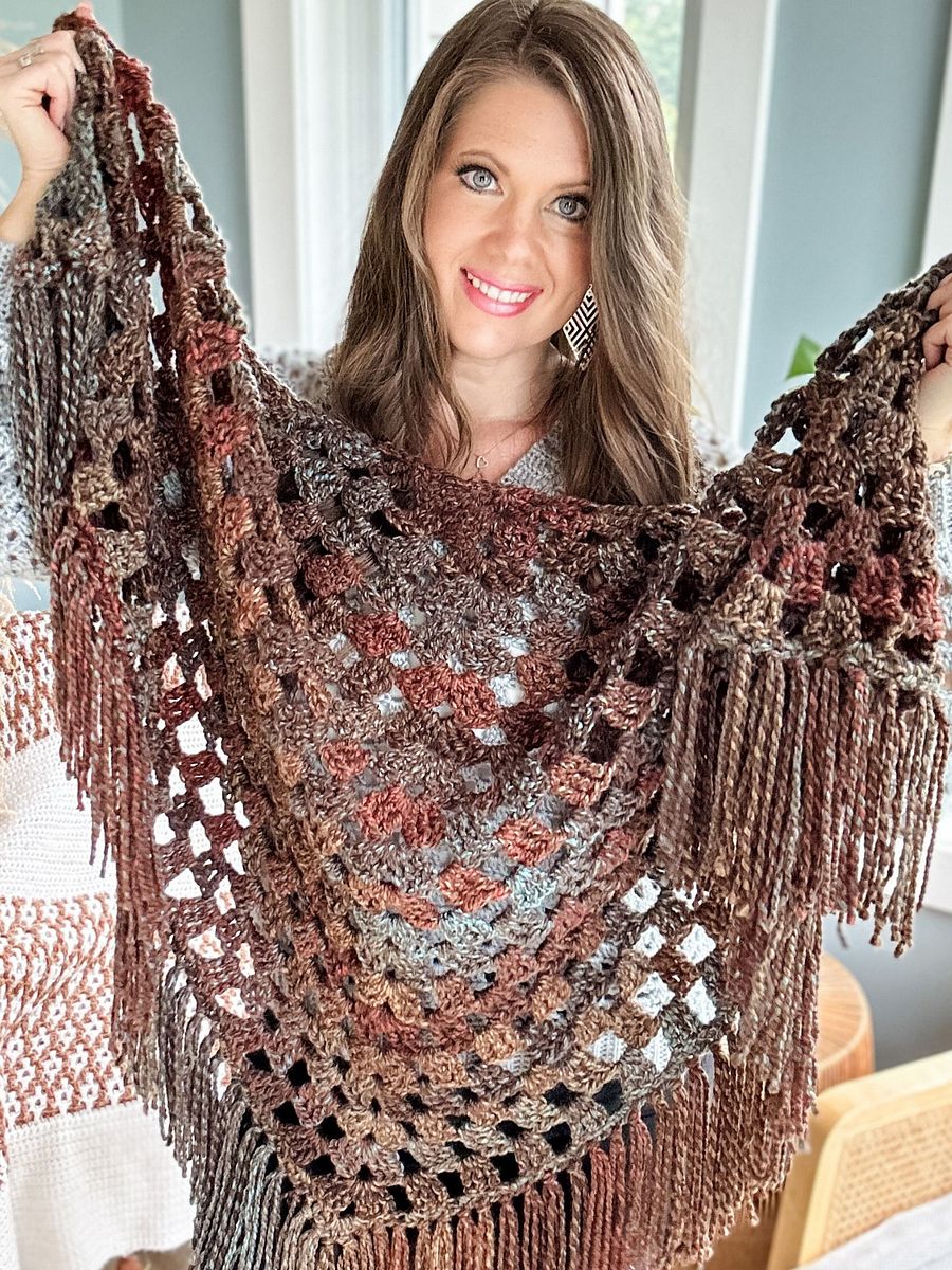 Shimmer Triangle Shawl Crochet Pattern product image (8)