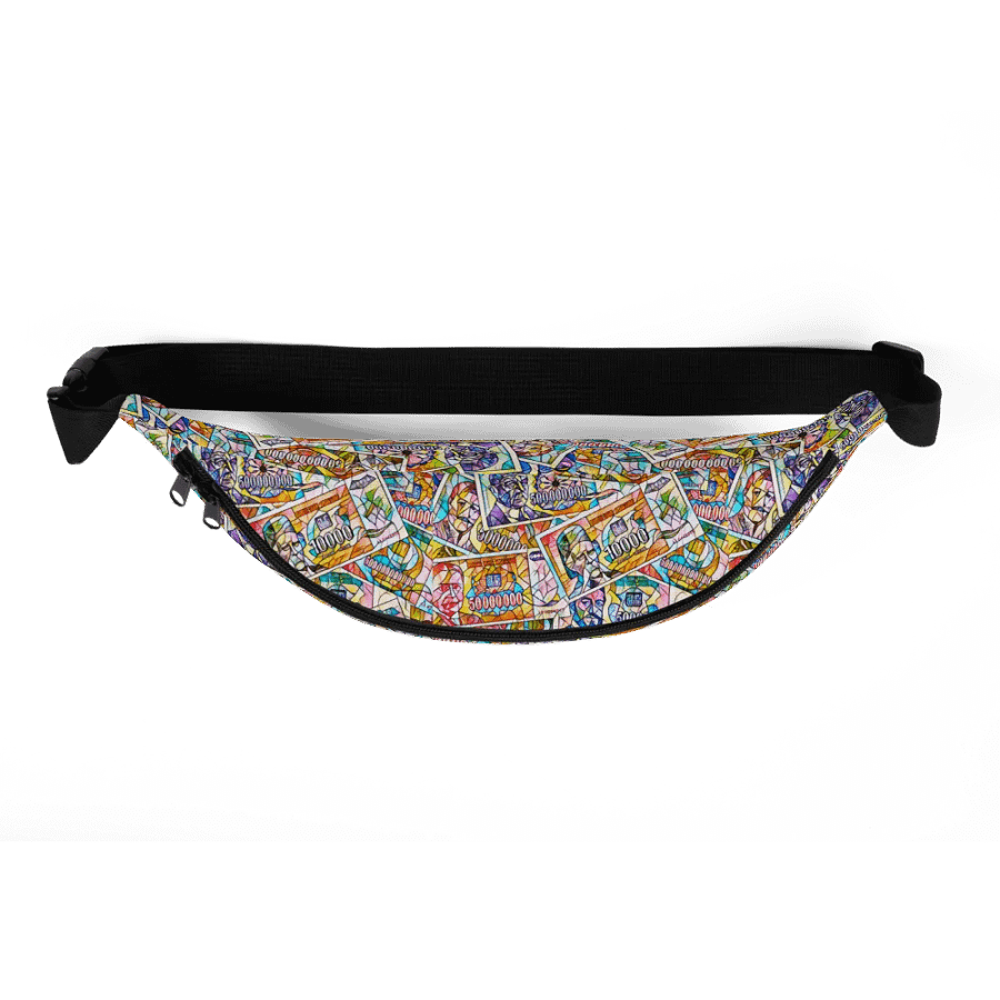Jugoslovenski inflatorni dinar 1993 (Kolaž/mozaik) All-Over Print Fanny Pack product image (7)