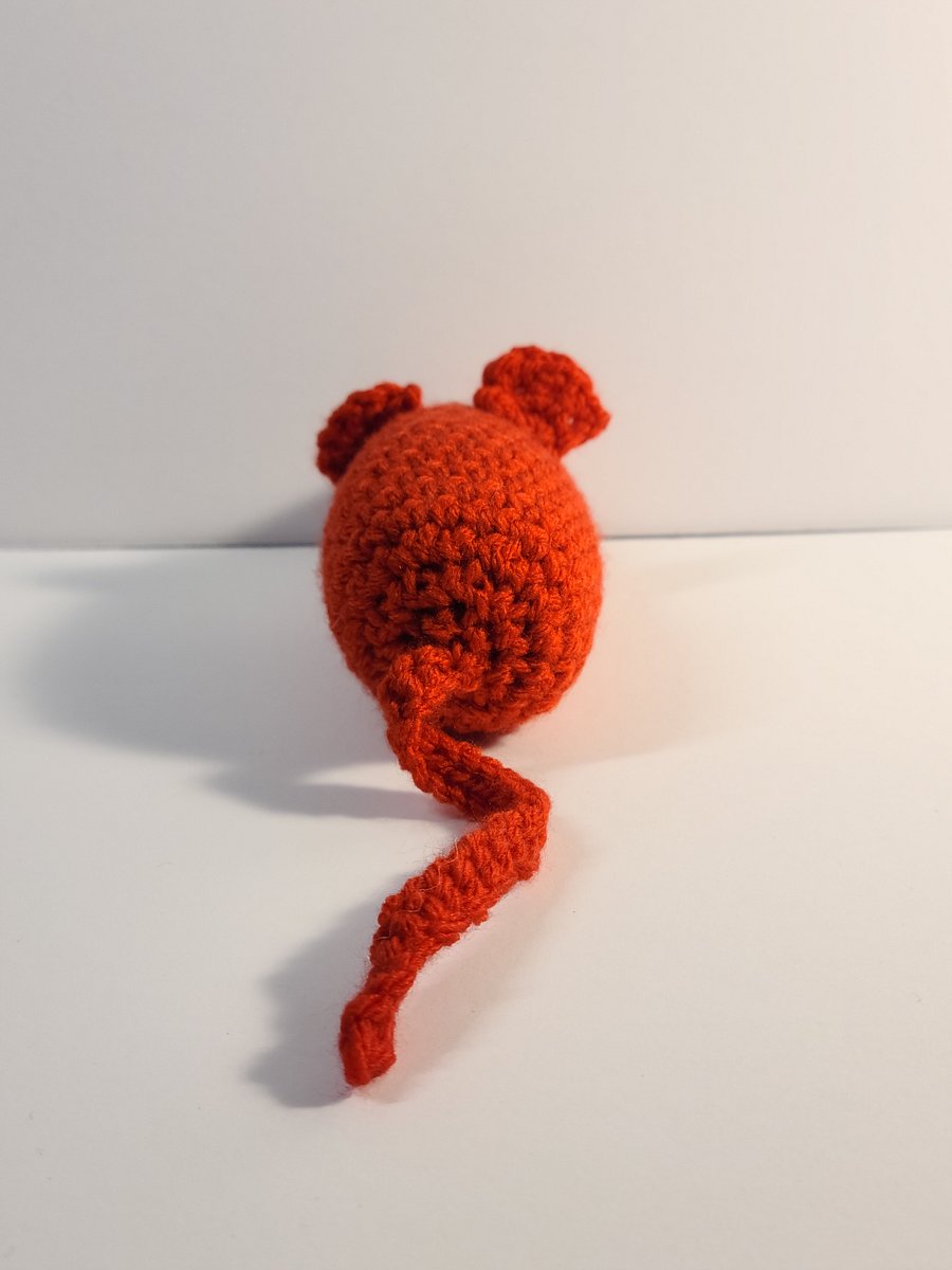 Handmade Amigurumi Mouse Cat Toy product image (4)