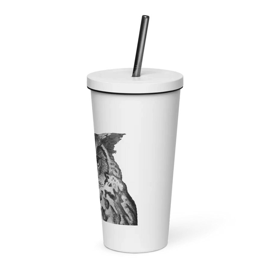 Owl Drawing Straw Cup product image (3)