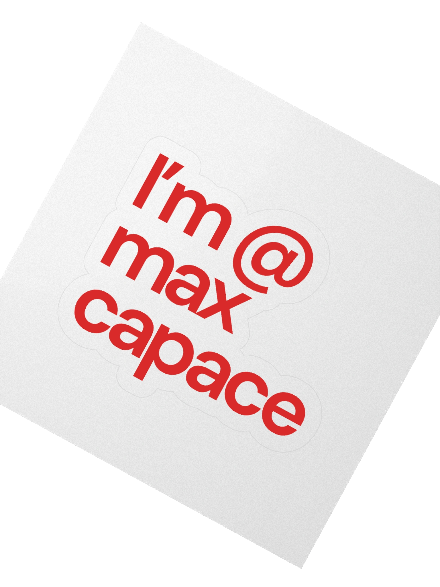 Max Capace Sticker product image (2)