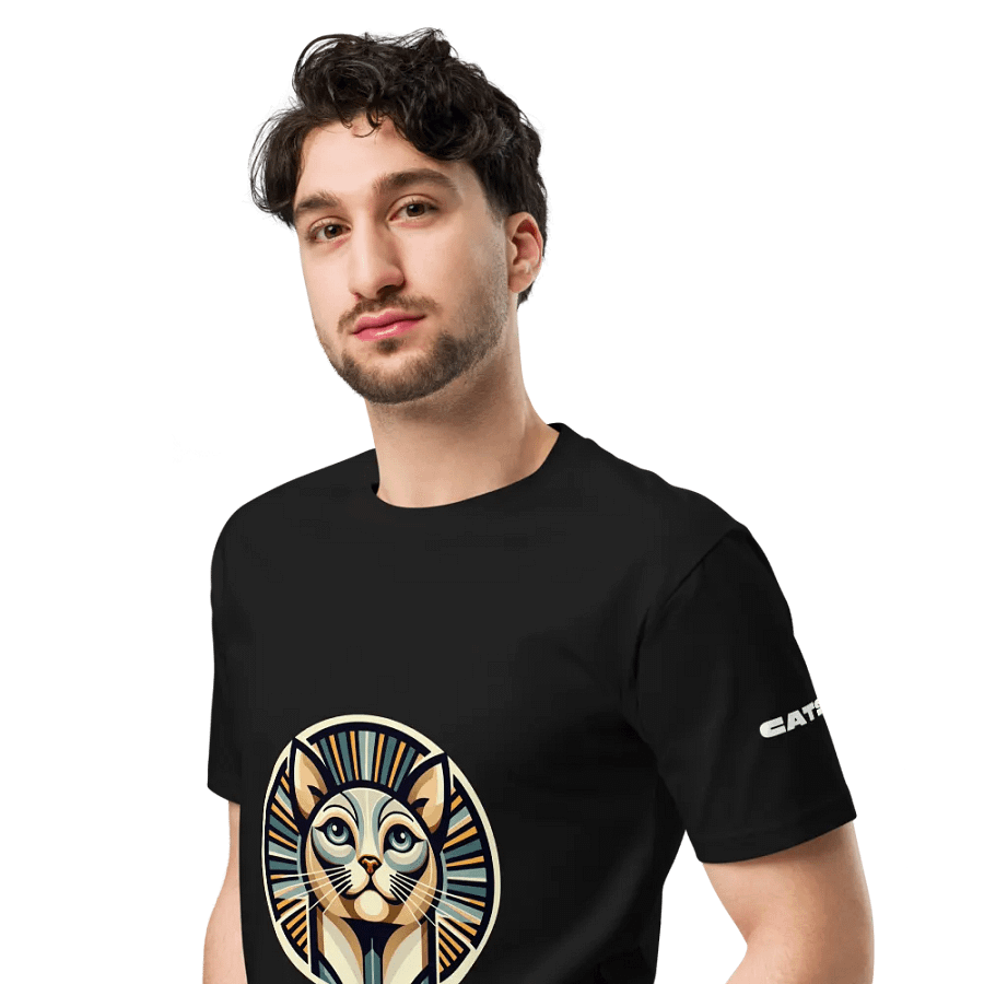 Pharaoh Cat Unisex T-Shirt – Bold & Artistic Feline Design 🐾✨ product image (4)