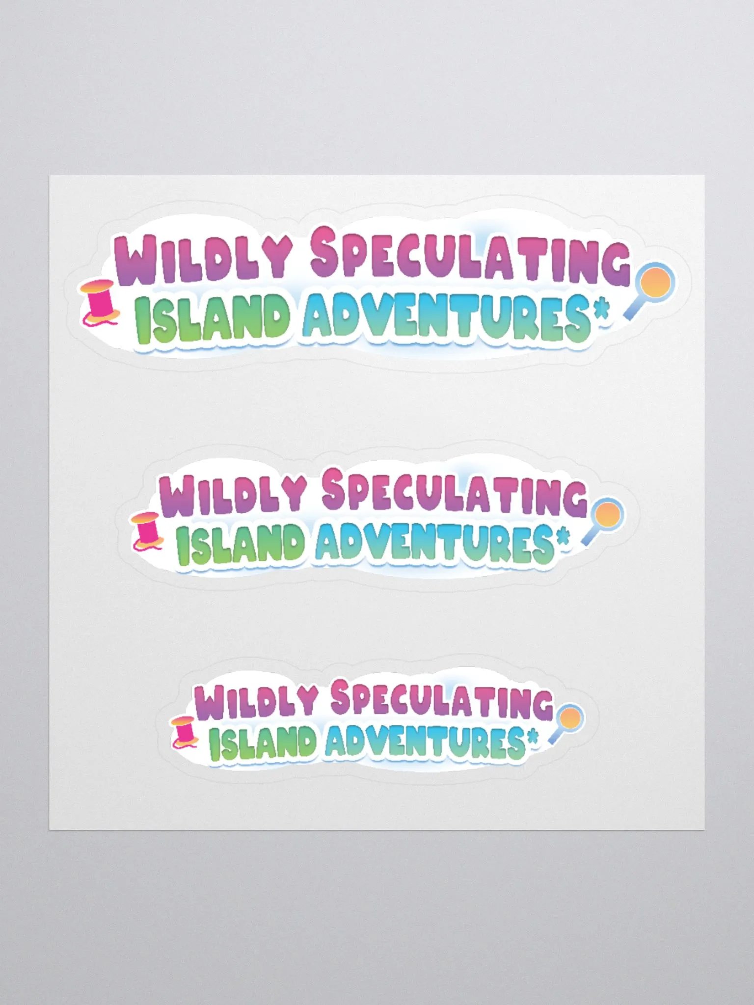 Wildly Speculating Island Adventures* Stickers product image (1)
