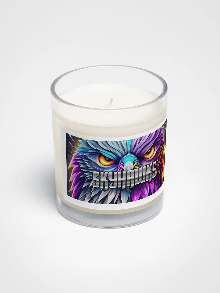 Skyhawks Logo #1 Soy Wax Candle Clear Glass Jar product image (2)