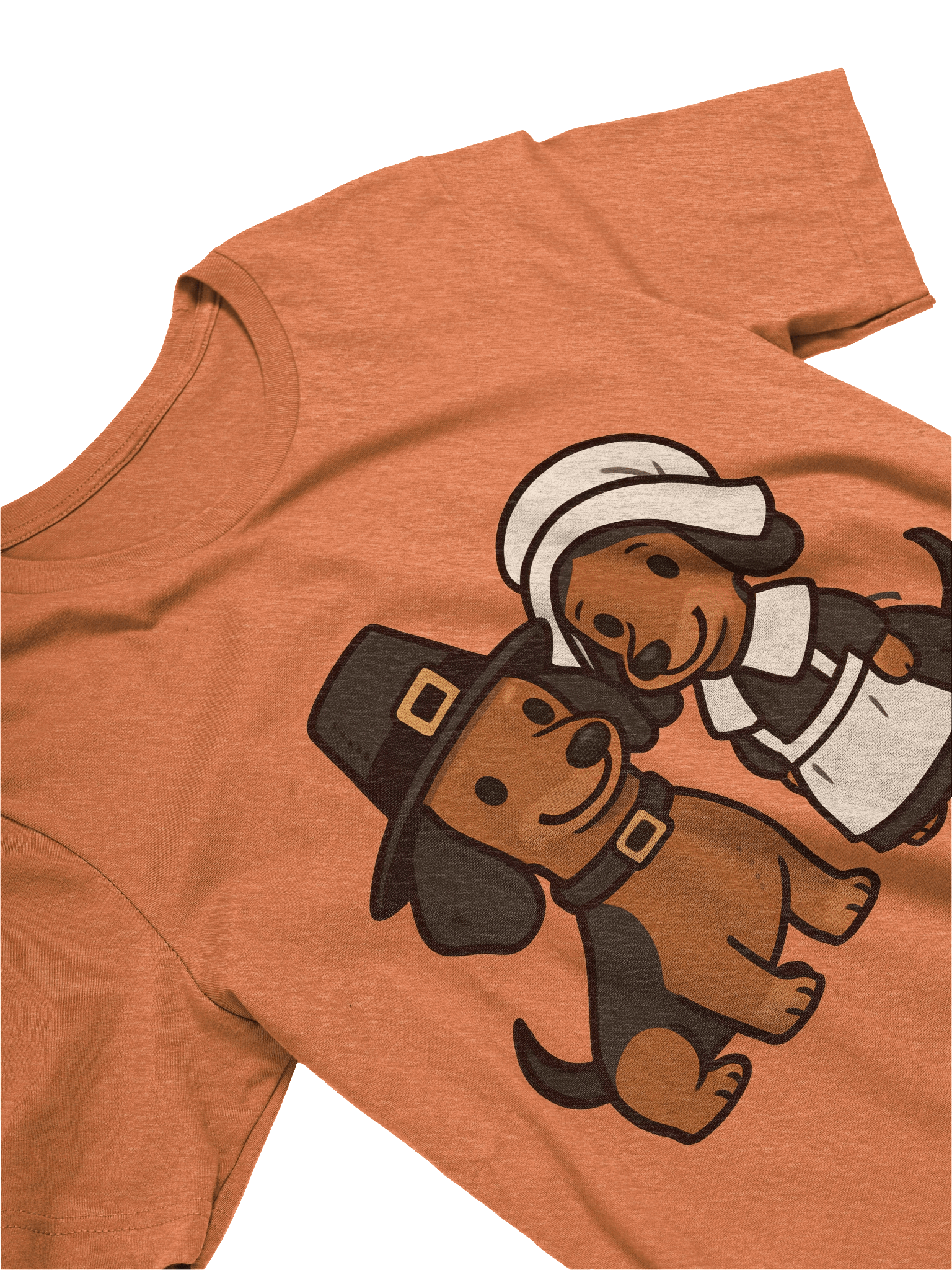 Thanksgiving Pilgrim Dachshunds T-Shirt product image (3)
