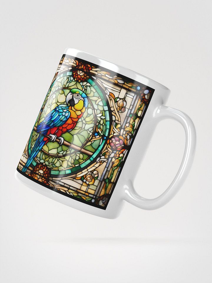 #004 - Catalina Macaw Stained Glass Mug product image (3)