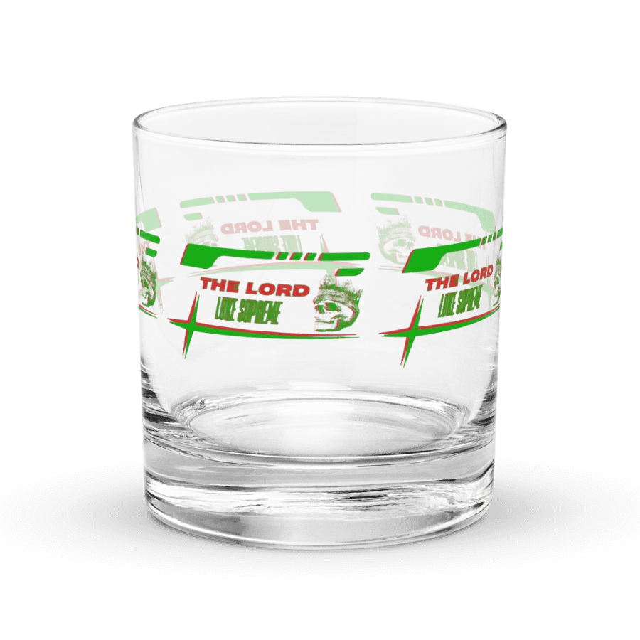 The Lord Luke Supreme Green and Red Logo Rocks Glass Set product image (2)