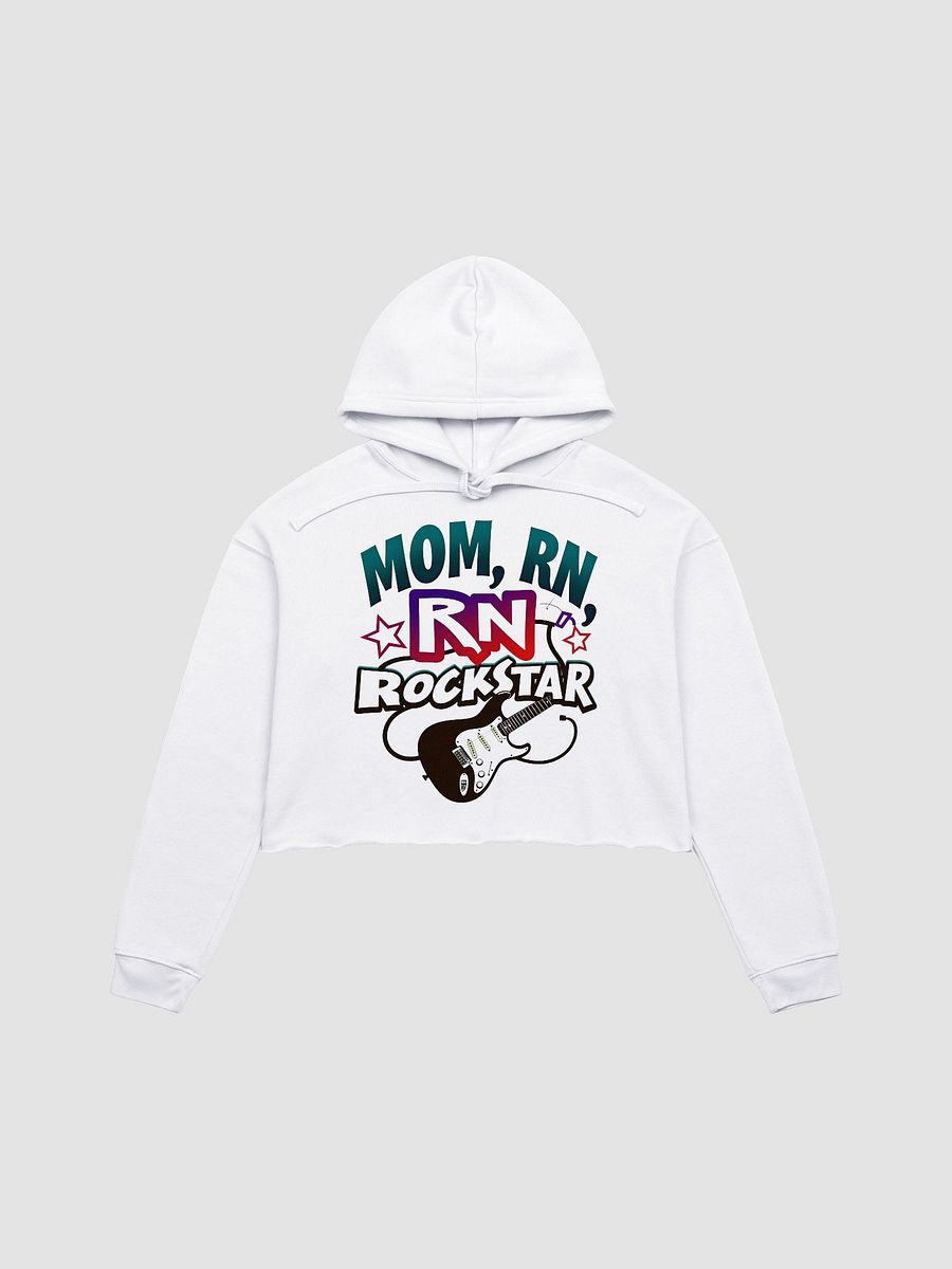 mom Rockstar Nurse Crop Hoodie product image (1)