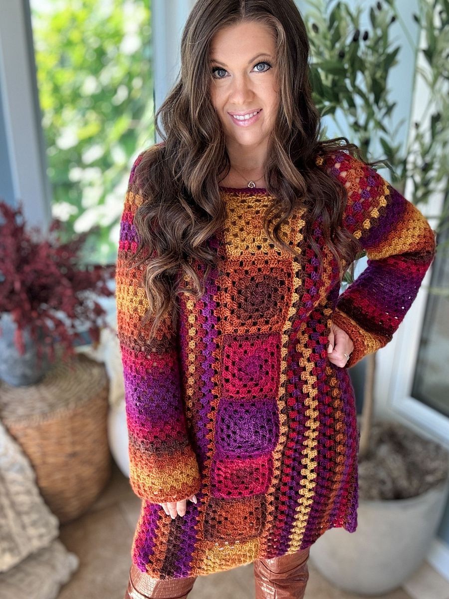 Retro Granny Dress Crochet Pattern product image (7)