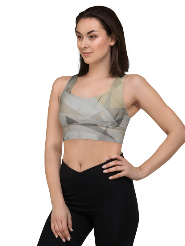 Geometric Fusion Recycled Sports Bra product image (2)