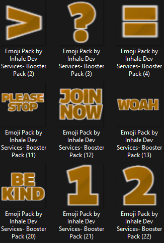 Orange Word Expression Emojis product image (1)