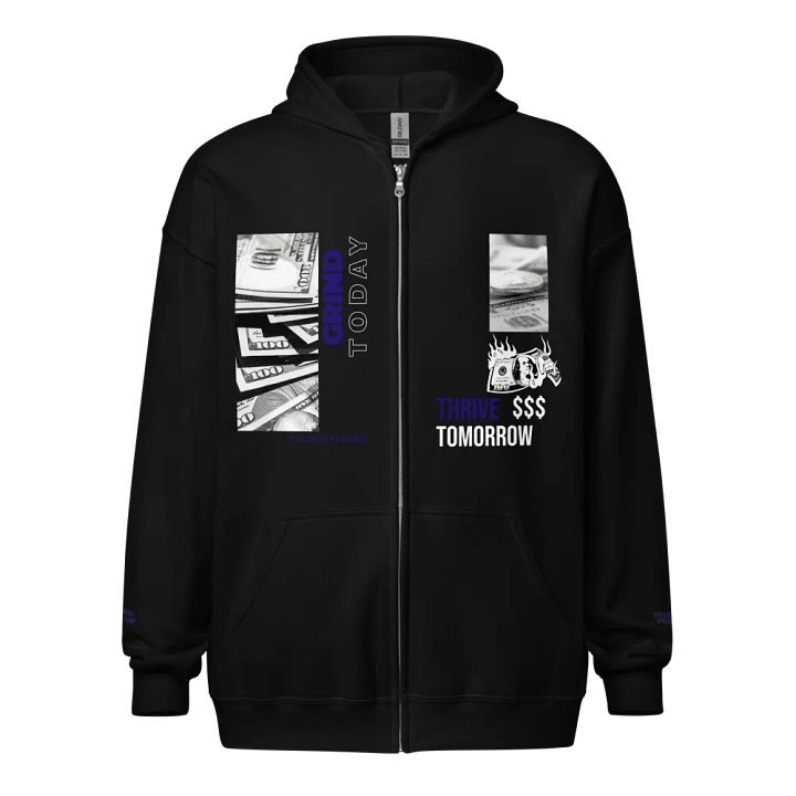 Grind and thrive Abstract Zip Hoodie product image (1)