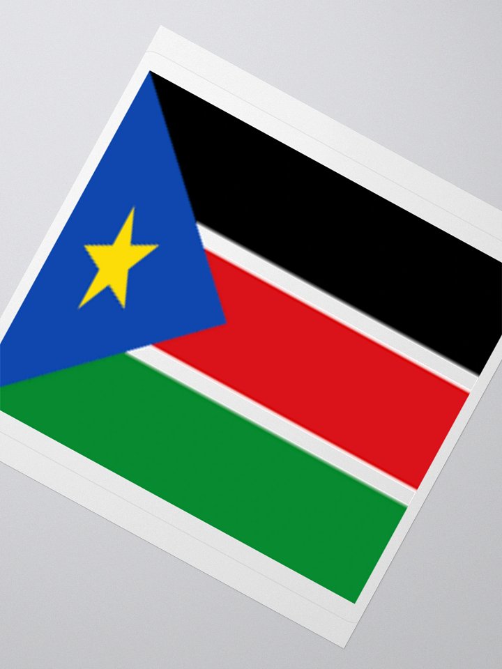 Exclusive South Sudan Flag Kiss-Cut Stickers - High-Quality Vinyl, Multiple Sizes product image (4)