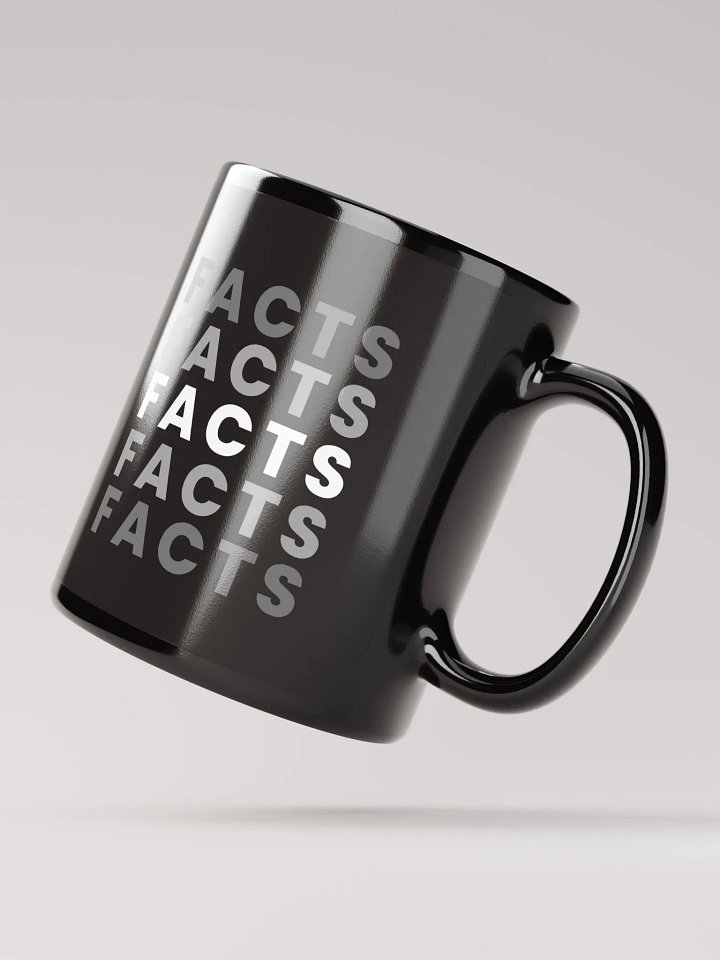 "Facts" Mug Black product image (2)