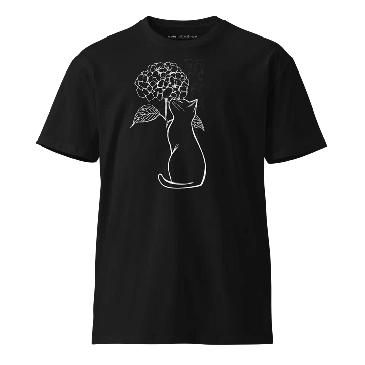 Hydrangea Cat Supreme Comfort Unisex T-Shirt product image (1)