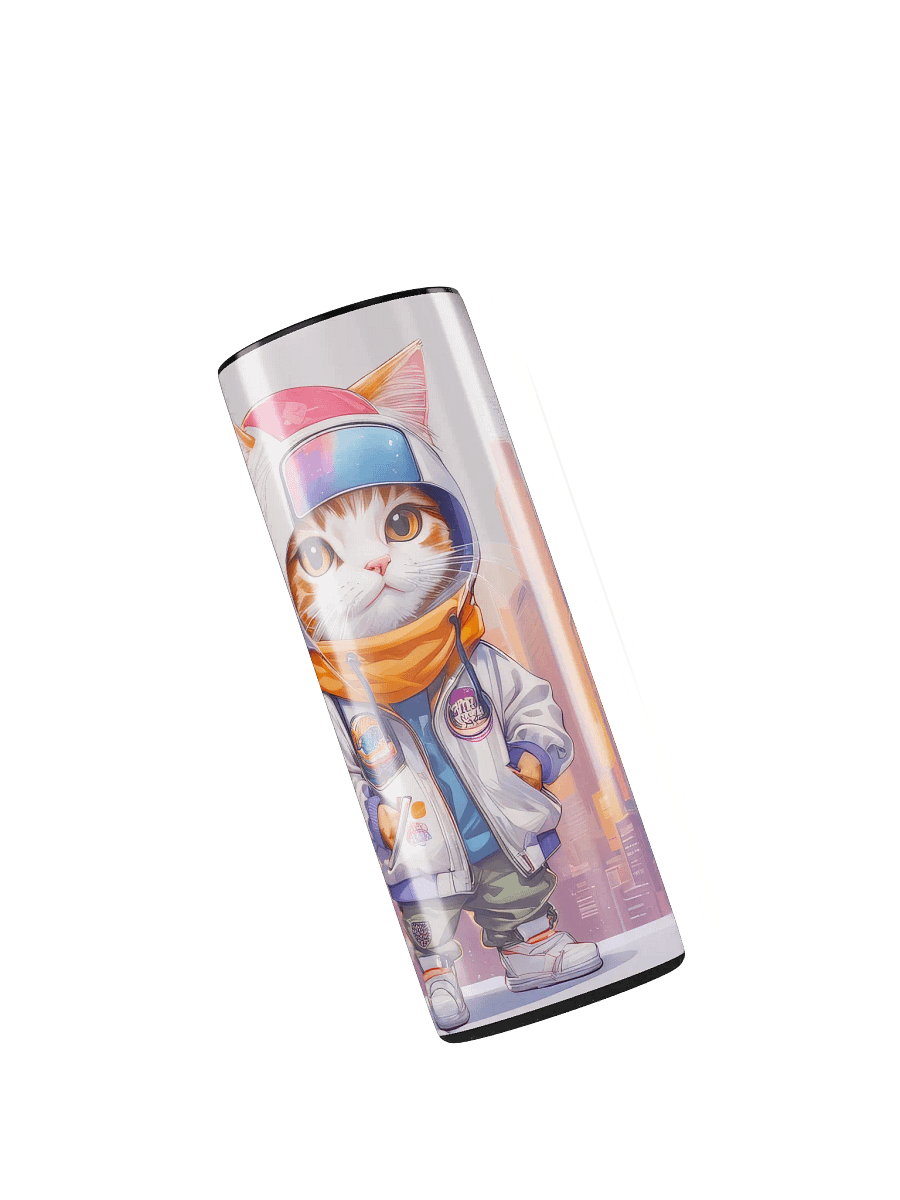 Cute City Kitty Cat 20 oz Skinny Stainless Steel Tumbler - v4 product image (4)