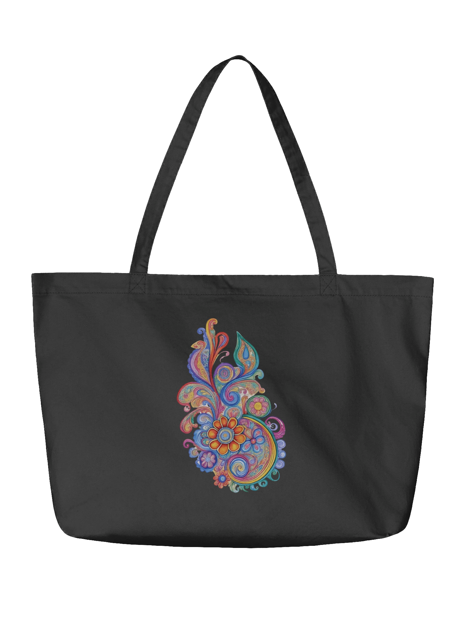 Paisley Bloom - Eco-conscious Organic Cotton Tote product image (3)