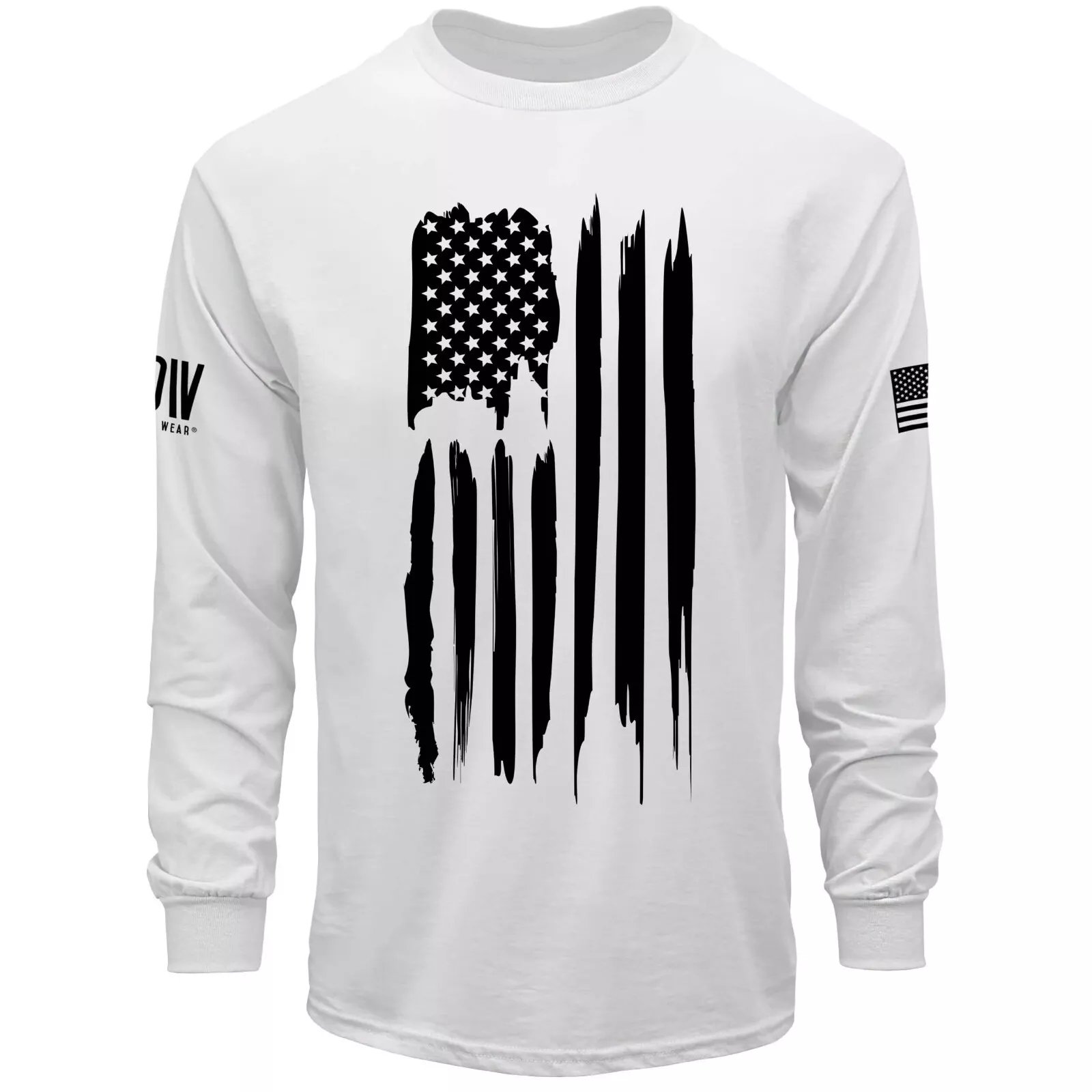 Mens Long Sleeve Shirt American Flag USA Patriotic T-Shirt product image (3)